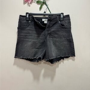 Women's Black Denim Shorts